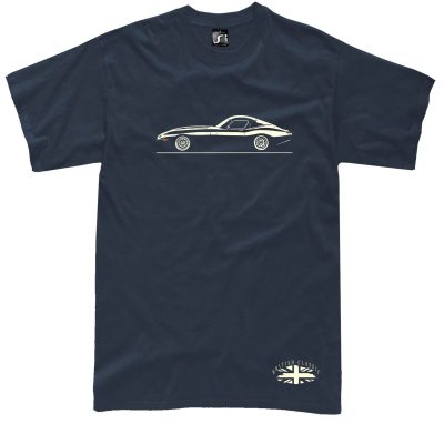 Jaguar E-Type Classic British Car T-Shirt - Vintage Auto Design