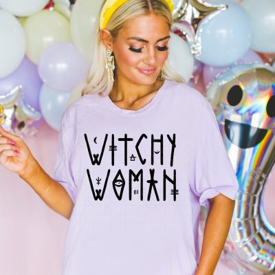 Witchy Woman T-Shirt | Halloween Witch Design | Spooky Apparel