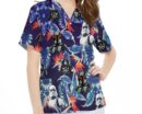 Star Wars Floral Hawaiian Shirt - Darth Vader Stormtrooper Design