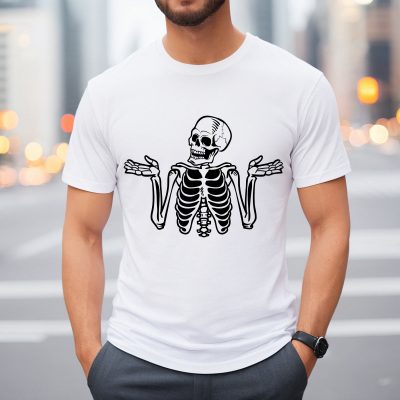Skeleton Valentine T-Shirt - Funny Skull Design for Couples