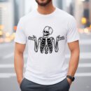 Skeleton Valentine T-Shirt - Funny Skull Design for Couples