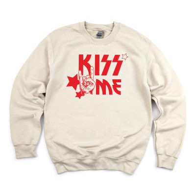 Kiss Me Valentine Band Tee - Valentine's Day Sweatshirt