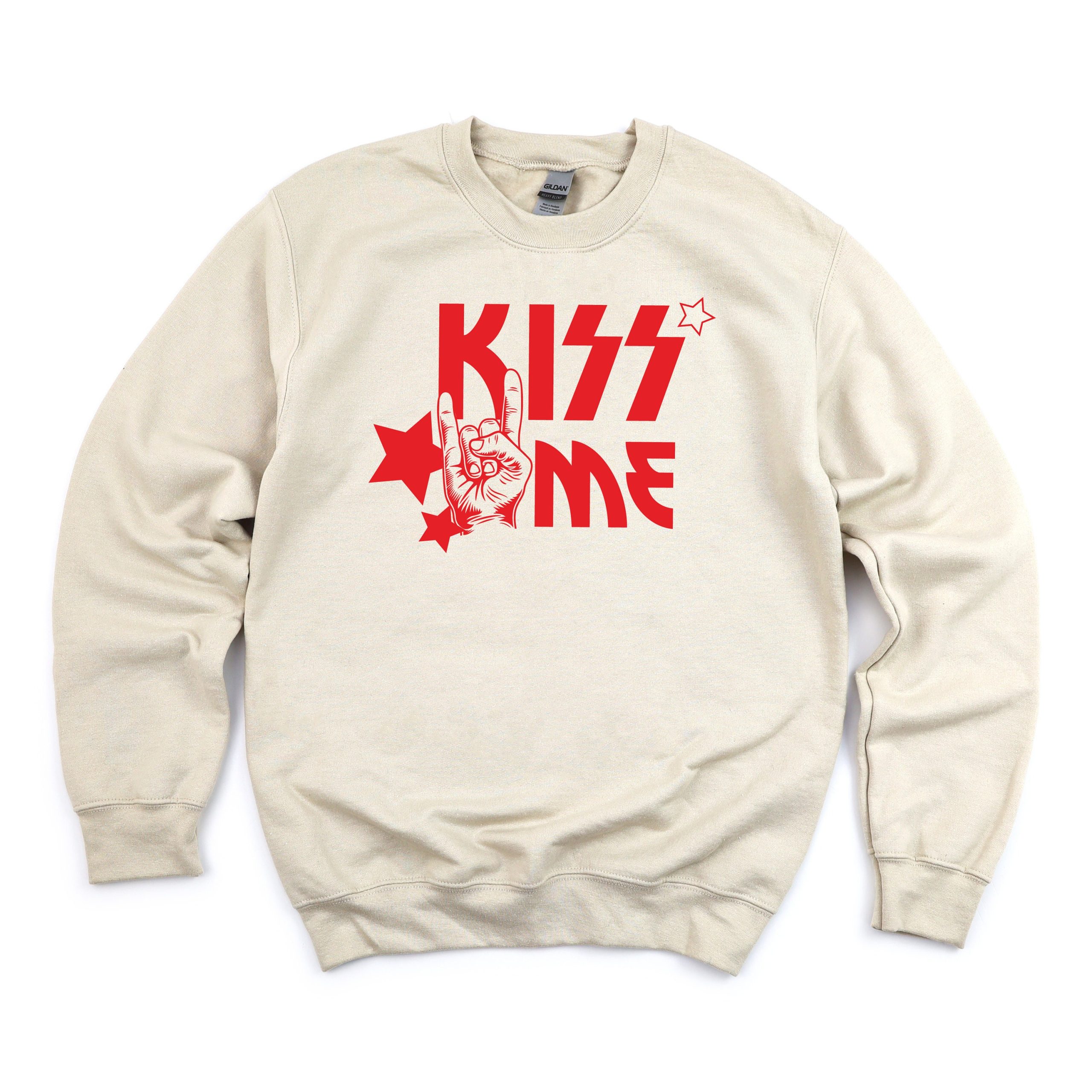 Kiss Me Valentine Band Tee - Valentine's Day Sweatshirt