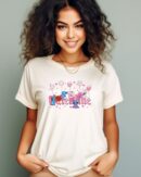 Stitch Valentine T-Shirt - Cute Cartoon Alien Design