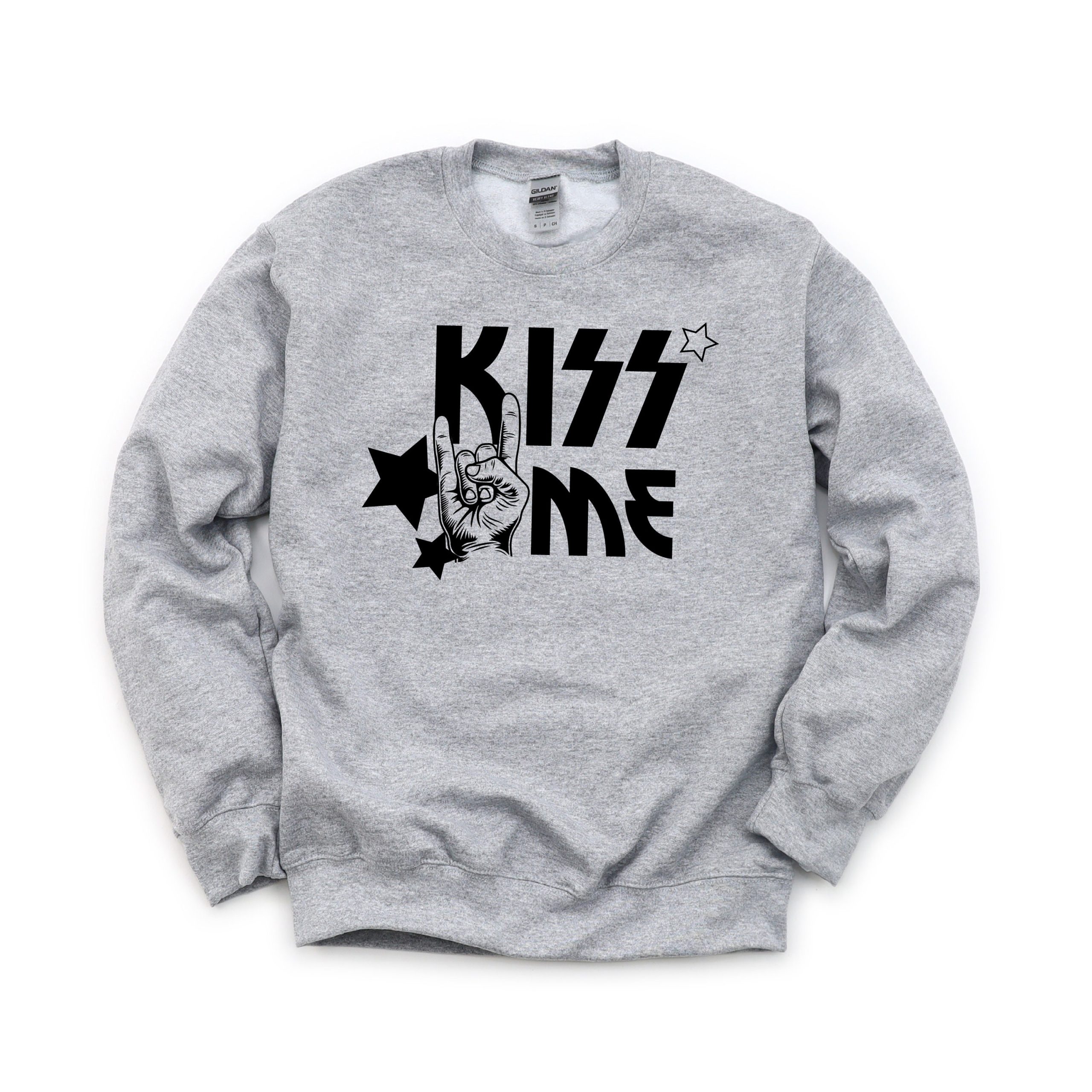Kiss Me Valentine Band Tee - Valentine's Day Sweatshirt - Image 2