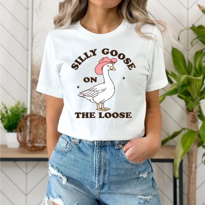 Silly Goose Cowgirl T-Shirt - Funny Western Graphic Tee
