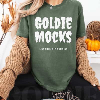 Moss Green Comfort Colors T-Shirt | Cozy Fall Casual Wear