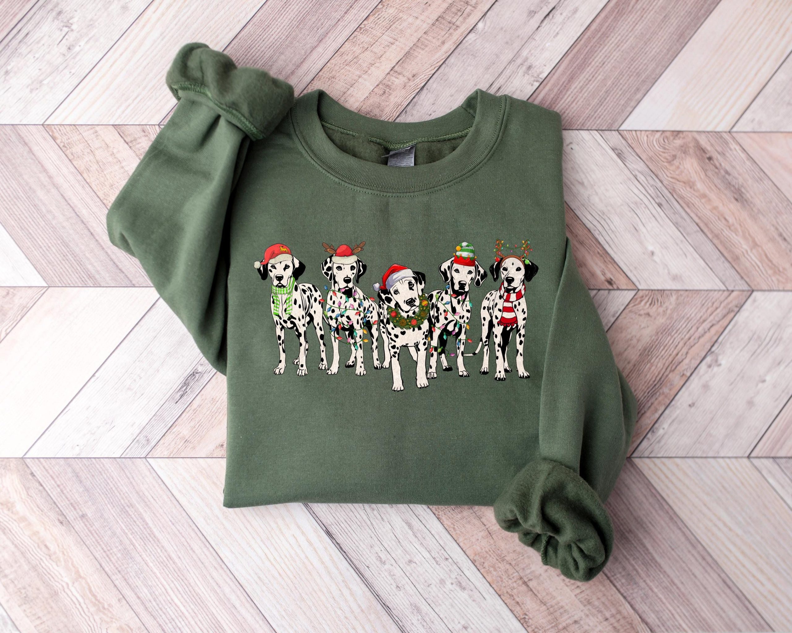Dalmatian Dog Christmas Sweatshirt - Festive Holiday Dog Lover Gift