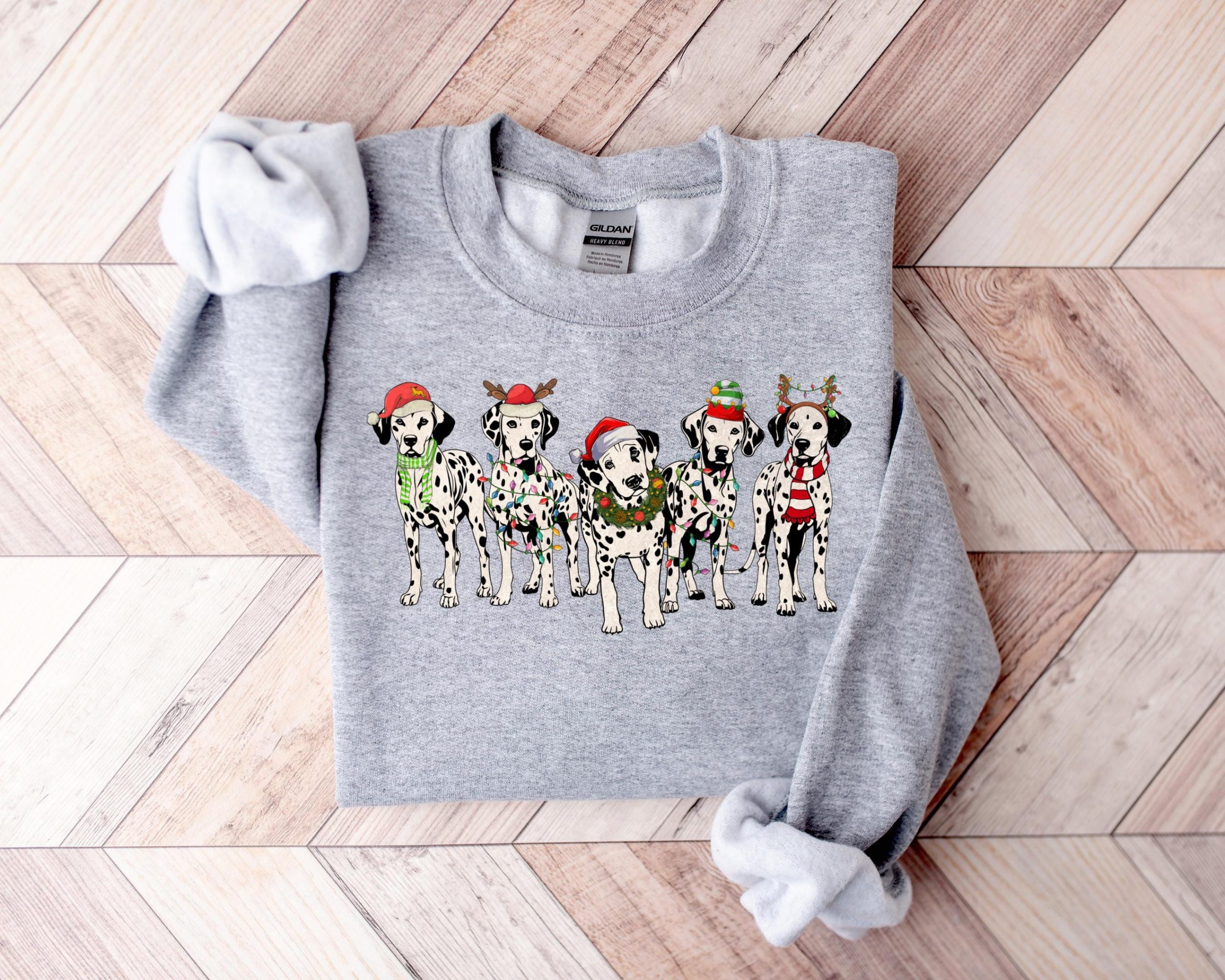 Dalmatian Dog Christmas Sweatshirt - Festive Holiday Dog Lover Gift - Image 3