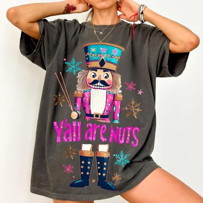 Glitter Nutcracker Christmas T-Shirt | Festive Holiday Design