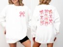 Pink Coquette Bow Sweatshirt | Valentine's Balletcore Christian Gift