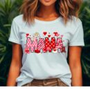Valentine Doodle Letters Alphabet T-Shirt - Custom Name Design