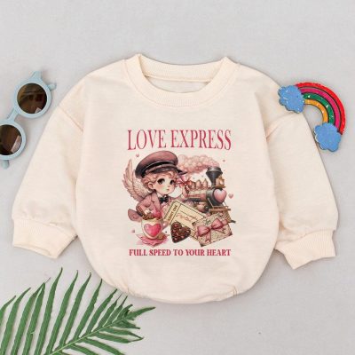 Valentine's Angel Baby Sweatshirt - Love Express Design