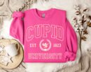 Cupid University Valentine's Day Sweatshirt - Funny College Crewneck