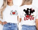 Mickey & Minnie Disney Valentine's Day Matching T-Shirt