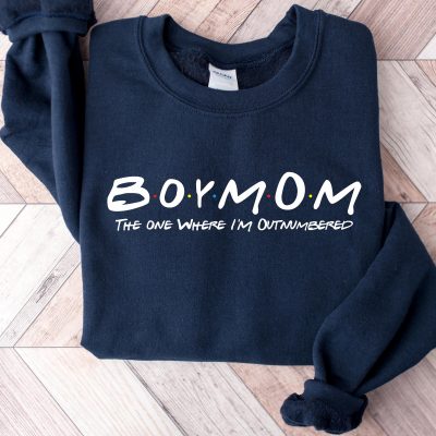 Boy Mom Outnumbered Sweatshirt - Funny Mom Shirt Gift