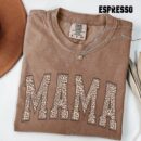 Leopard Mama Retro T-Shirt - Comfort Colors® Mother's Day Gift