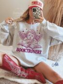 Booktrovert Sweatshirt - Book Lover Gift for Women & Librarians