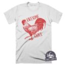 Funny Chicken Hot Sauce T-Shirt - Rooster Graphic Tee