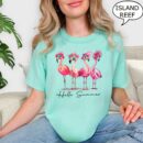 Flamingo Summer T-Shirt | Tropical Beach Vacation Tee