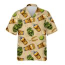 Beer Skull Hawaiian Shirt - Funny Hop & Skull Print Aloha Shirt