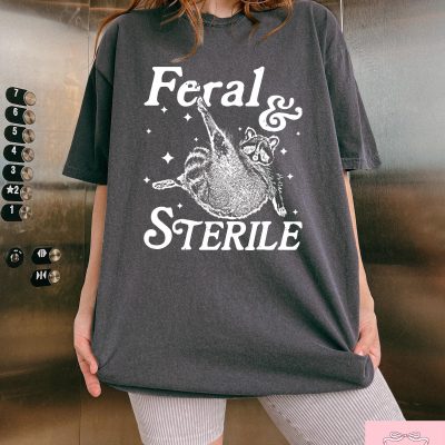 Retro Raccoon T-Shirt - Feral Comfort Animal Tee