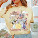 Watercolor Disney Princess Castle T-Shirt - Retro Happily Ever After