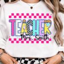 Retro Teacher T-Shirt - Hand Drawn School Occupation Design