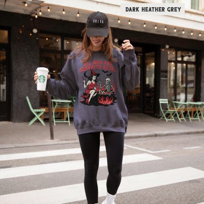 Feminist Witch Halloween Sweatshirt - Women's Fall Hoodie