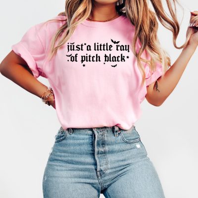 Pitch Black Sarcasm T-Shirt - Funny Halloween Gift