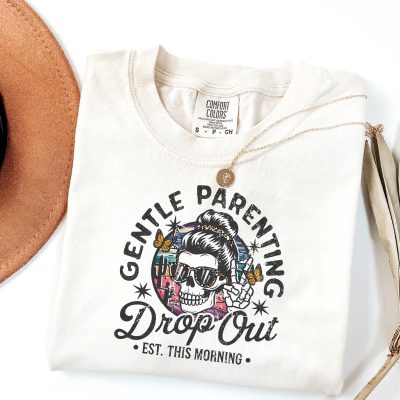 Gentle Parenting Shirt: Retro Girl Mom Tee