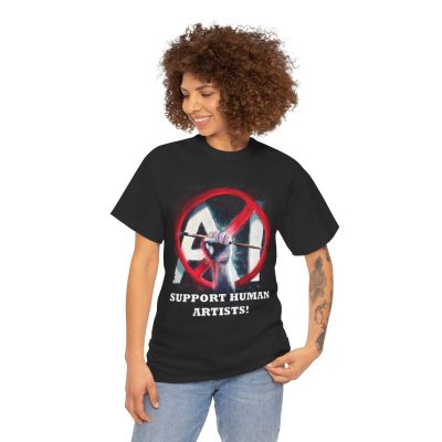 Support Human Artists T-Shirt | No AI Art Tee