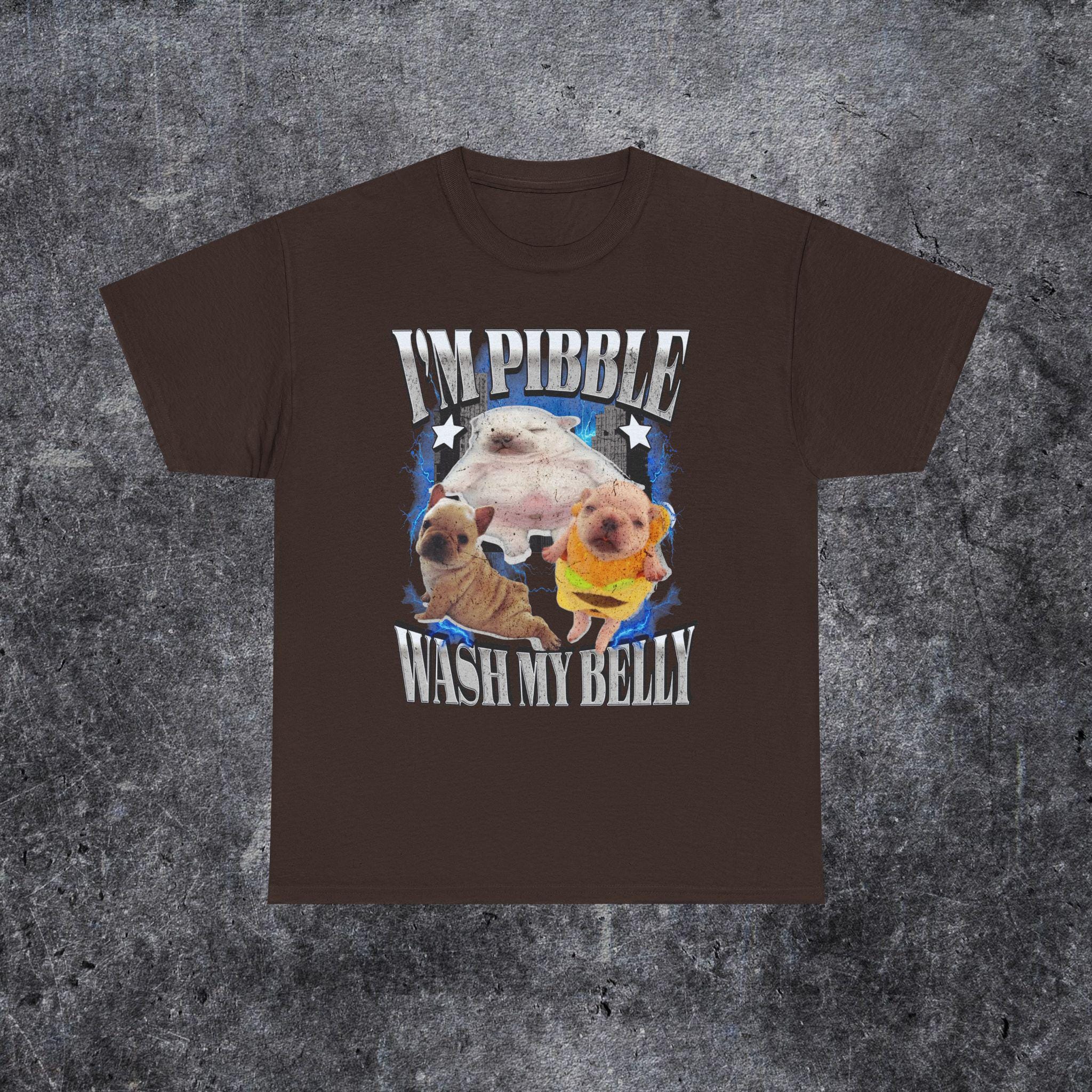 Pibble Brainrot Dog Meme T-Shirt | Funny French Bulldog Tee - Image 3