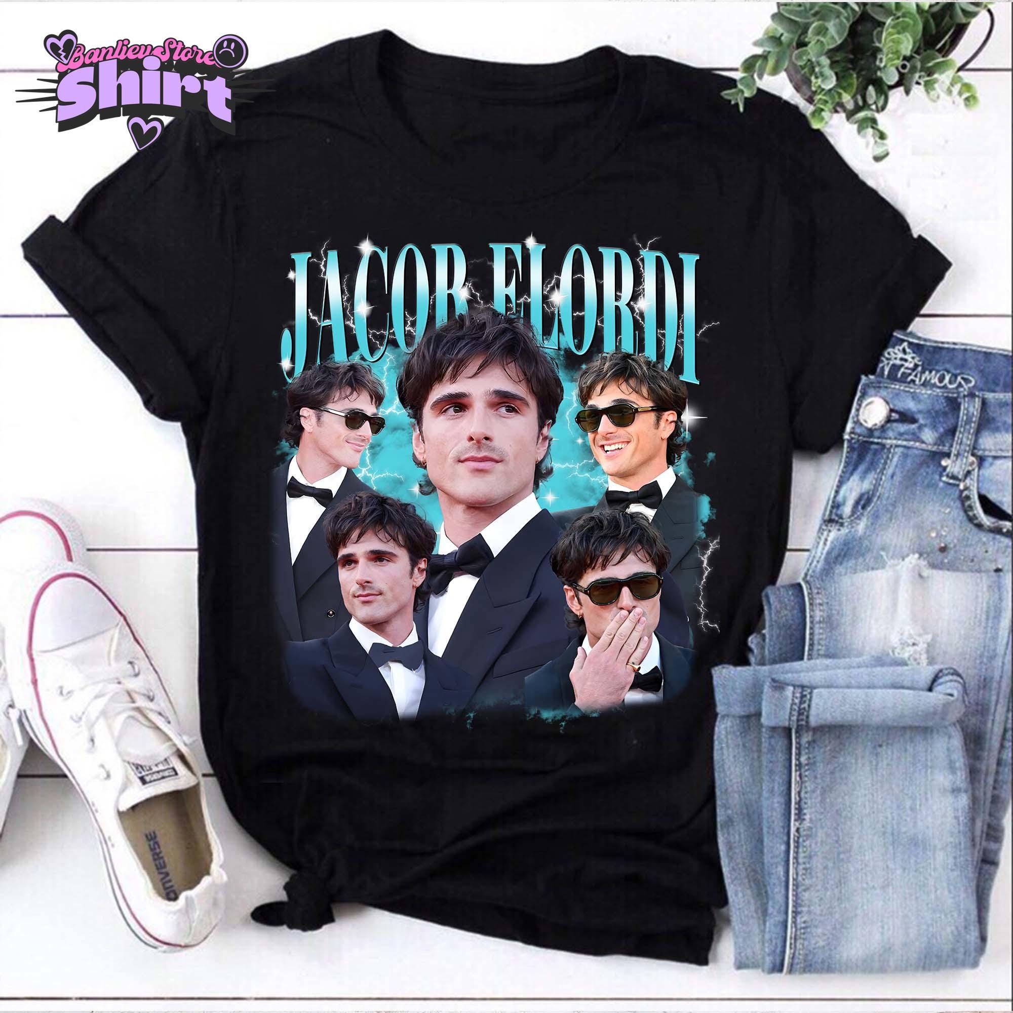 Jacob Elordi Vintage T-Shirt - Black & White Celebrity Tee