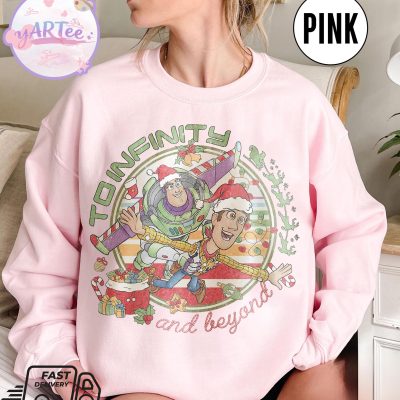 Vintage Disney Christmas Sweatshirt - Retro Toy Story Holiday Tee