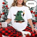 Christmas Tree Cat T-Shirt - Festive Cat Owner Holiday Gift