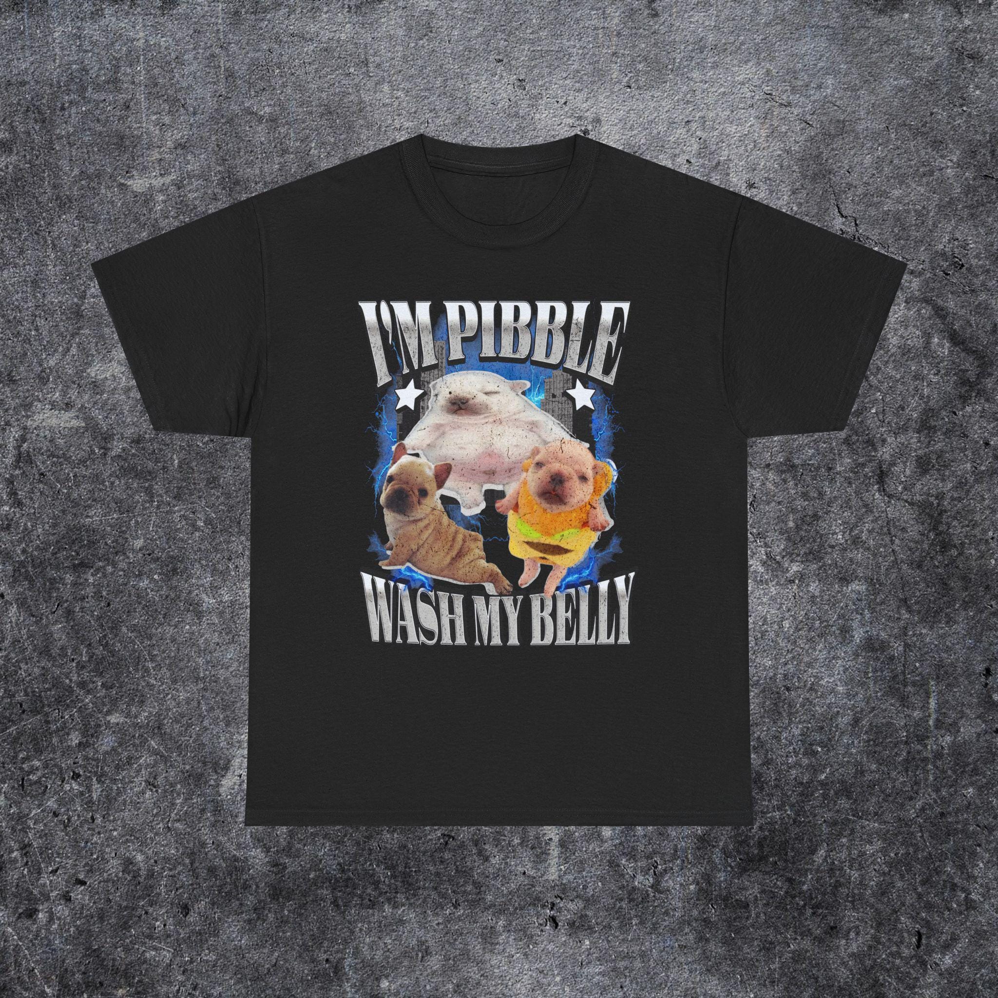 Pibble Brainrot Dog Meme T-Shirt | Funny French Bulldog Tee