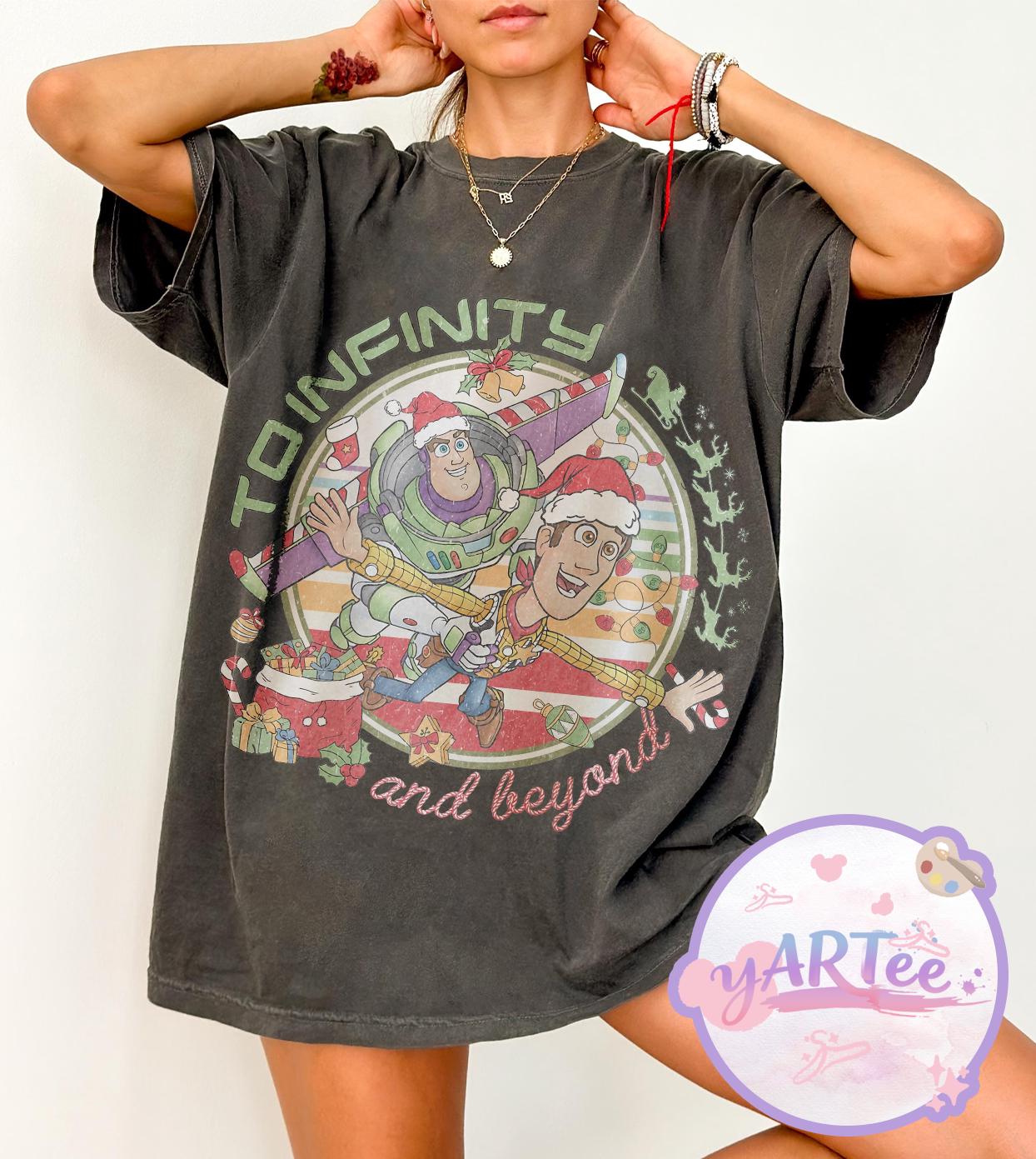 Vintage Disney Christmas Sweatshirt - Retro Toy Story Holiday Tee - Image 2