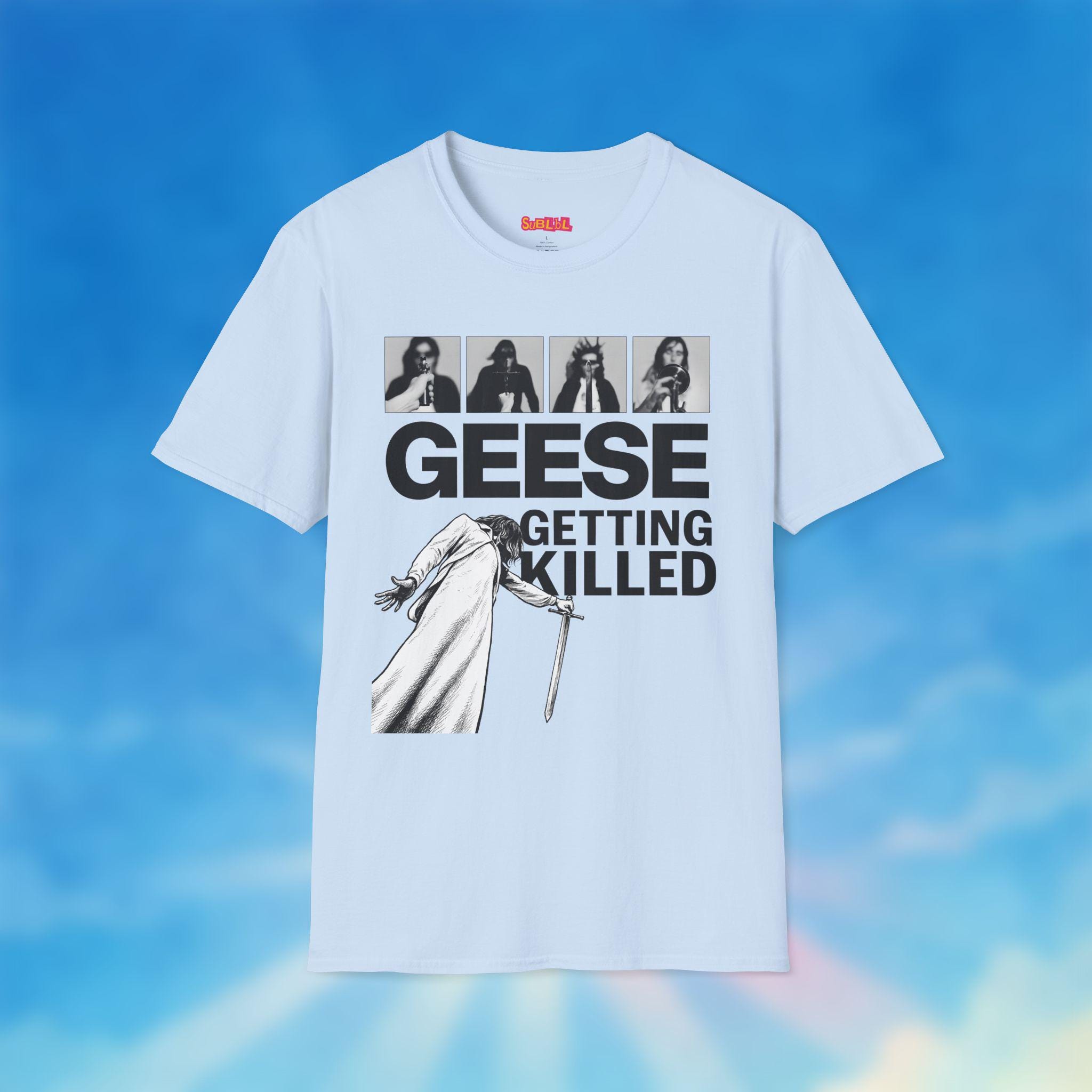 Geese Getting Killed Graphic Tee - Indie Rock Band T-Shirt - Image 2
