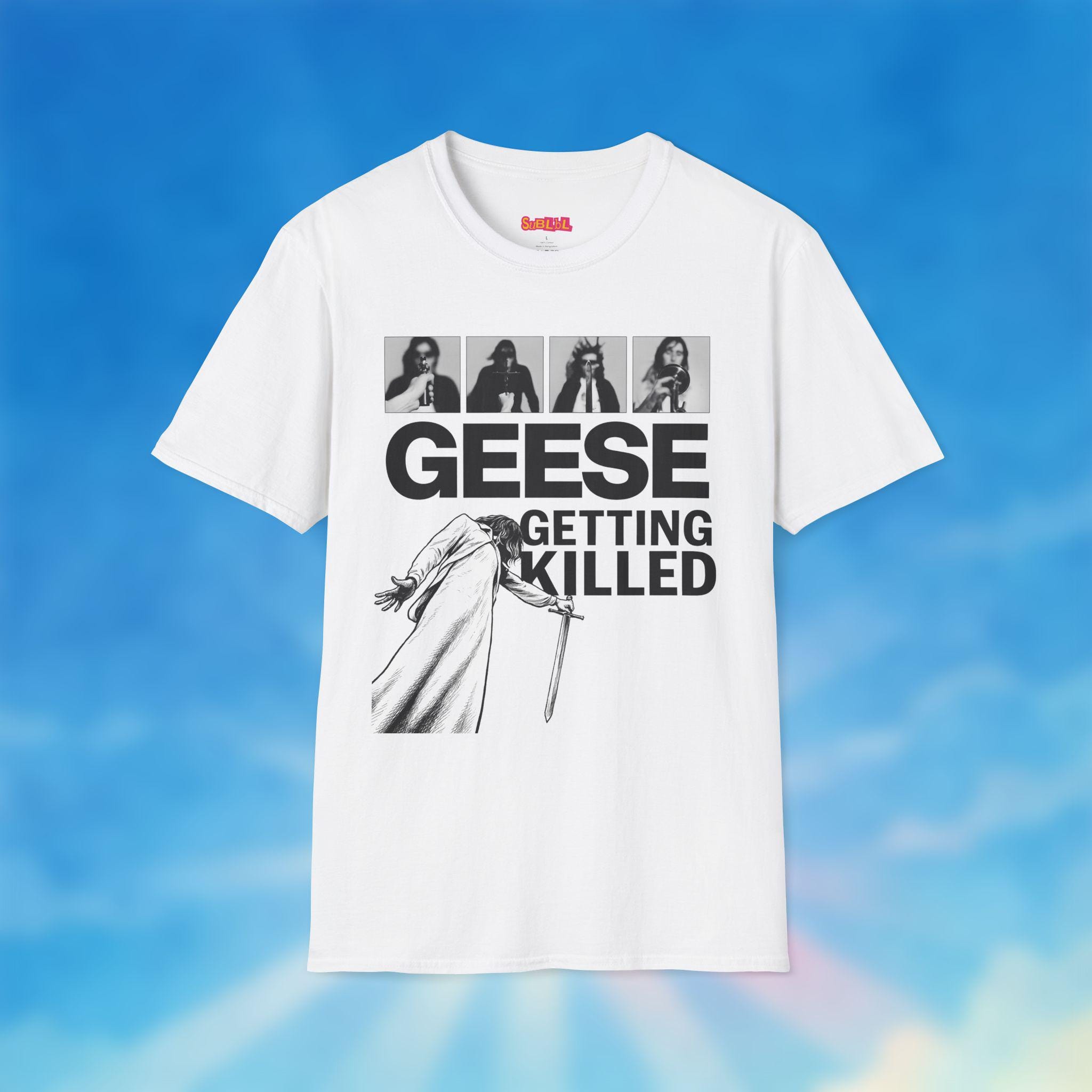 Geese Getting Killed Graphic Tee - Indie Rock Band T-Shirt - Image 3