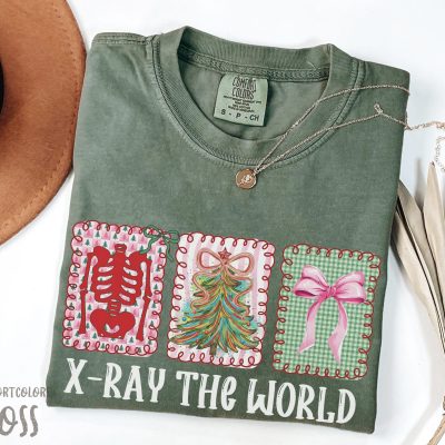 Coquette Christmas X-Ray Tech Shirt - Radiology Holiday T-Shirt