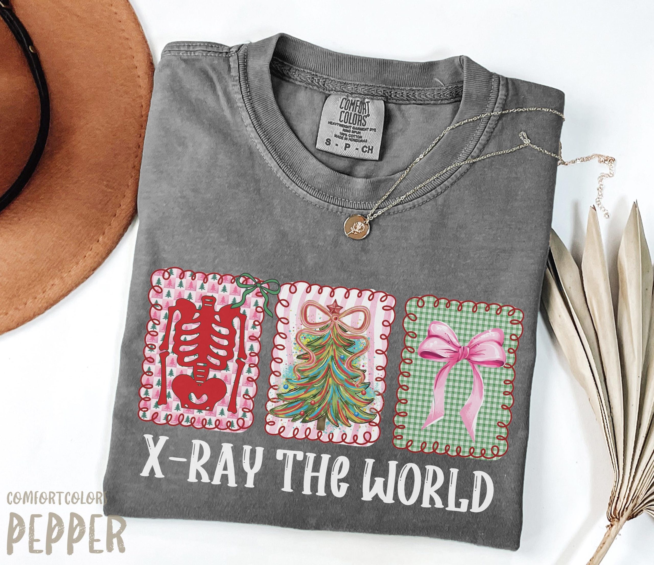 Coquette Christmas X-Ray Tech Shirt - Radiology Holiday T-Shirt - Image 2