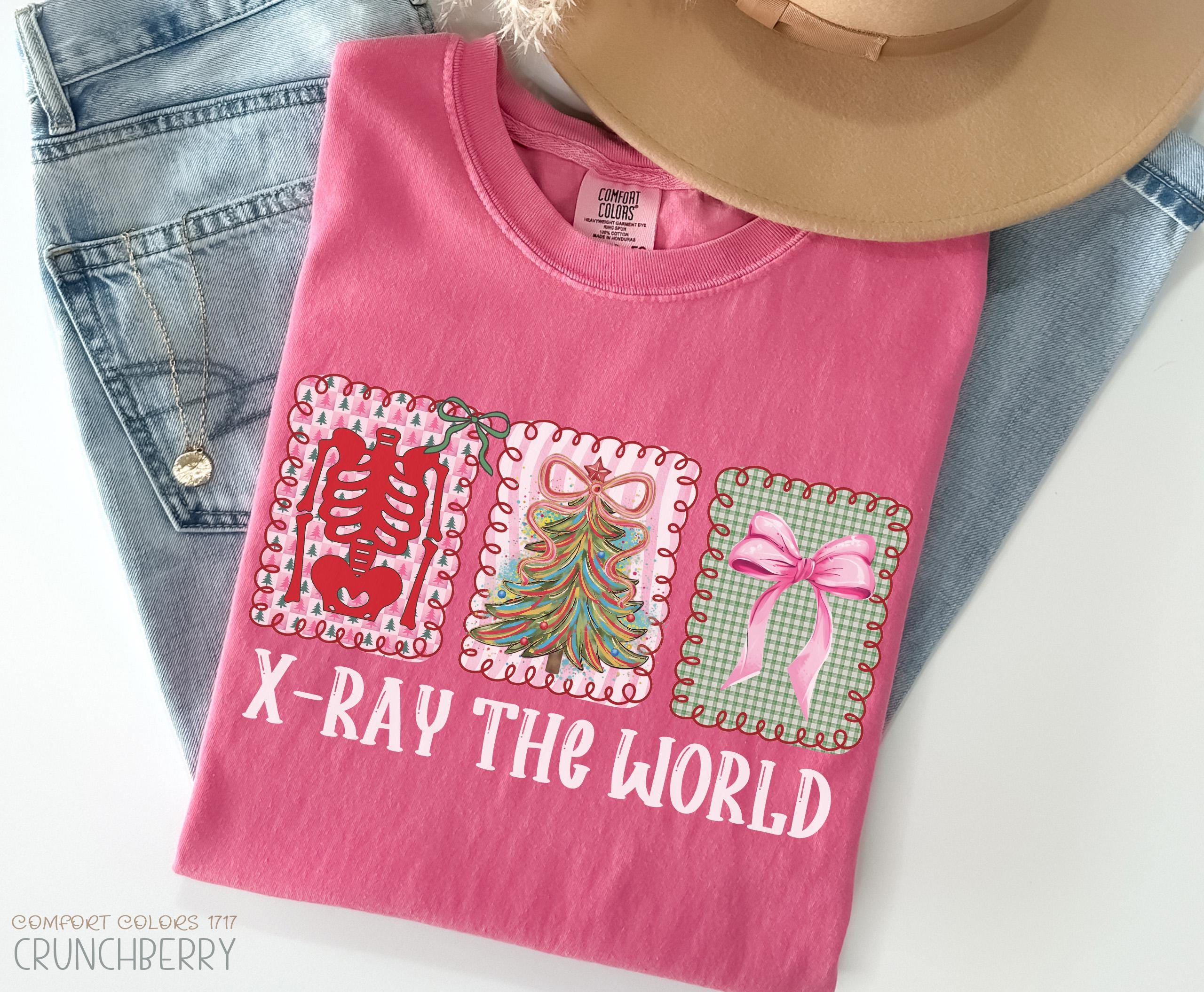 Coquette Christmas X-Ray Tech Shirt - Radiology Holiday T-Shirt - Image 3