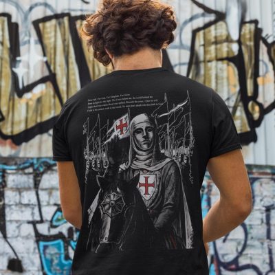 King Baldwin IV Crusader T-Shirt - Medieval Jerusalem Design