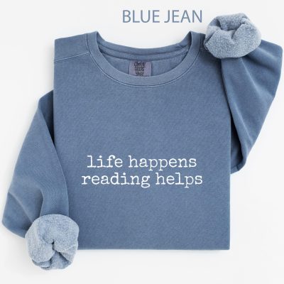 Book Lover Sweatshirt - Reading Design Comfort Colors® Hoodie