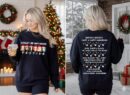Festive Hanukkah Christmas Sweatshirt - Front & Back Print