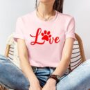 Valentine's Day Dog Lover Shirt - Paw Print Love Tee
