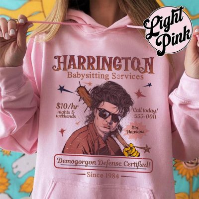 Stranger Things Babysitter Harrington Hoodie - Mom of the Year Crewneck