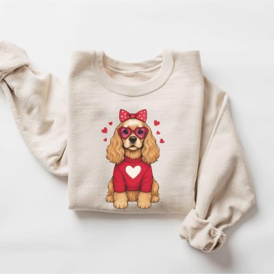 Cocker Spaniel Valentine's Day T-Shirt - Dog Lover Gift