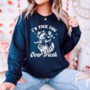 Cute Raccoon Valentine Sweatshirt - I'd Pick You Over Trash